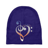 music expresses clef heart girls Baby Beanies