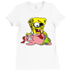 zombie spongebob Ladies Fitted T-Shirt