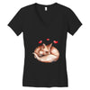 Baby Fox Belly Women's V-Neck T-Shirt