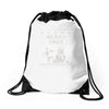 christmas funny dog &amp; snowman Drawstring Bags
