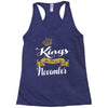 kings are born in november Racerback Tank
