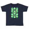 sad alien and daisy nineties grunge pattern Toddler T-shirt