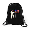 Astronaut Celebrating Independence  Day at 1776 Drawstring Bags