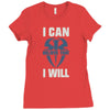 i can  i will Ladies Fitted T-Shirt
