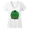 hulk and yoda long sleeve Women's V-Neck T-Shirt