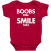 boobs real smile fake Baby Bodysuit