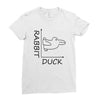 rabbit duck Ladies Fitted T-Shirt
