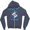 Grandpa is my Name Fishing Is My Game Zipper Hoodie