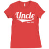 uncle since 2013 Ladies Fitted T-Shirt