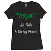 not a dirty word Ladies Fitted T-Shirt