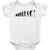evolution of a golfer mens black golf t shirt top new Baby Onesie