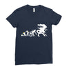 alien evolution   mens funny Ladies Fitted T-Shirt