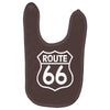 route 66 stampa bianca starda america sport Baby Bibs