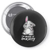 bunny anxiety Pin-back button