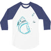 shark attack!!! 3/4 Sleeve Shirt