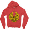 gold owl Zipper Hoodie