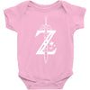 the legend of zelda - breath of the wild white logo Baby Bodysuit
