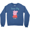 peppa pig sister pig Crewneck Sweatshirt