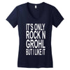 rock n grohl Women's V-Neck T-Shirt