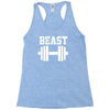 new beast dumbbell muscle Racerback Tank