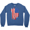 sa distress flag cool american Crewneck Sweatshirt