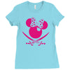 minnie mouse pirate Ladies Fitted T-Shirt