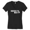 drugs di maa di Women's V-Neck T-Shirt