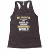 my daughter is the world's best special ed teacher. cool gift for mom Racerback Tank