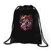 wicked jester skull Drawstring Bags