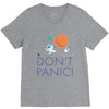 spacex don't panic in space V-Neck Tee