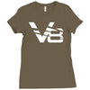 v8 motor sport sound drag race tuning hotrod route 66 turbo big Ladies Fitted T-Shirt