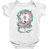 the girl and the dragon Baby Bodysuit