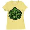 happy st. patrick's day Ladies Fitted T-Shirt