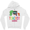 teacher saurus Zipper Hoodie