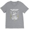 my family my freedom my rod V-Neck Tee