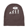 banksy funny human evolution indie Baby Beanies