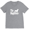 the dogfather english springer spaniel white V-Neck Tee