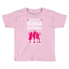 Donna And Dynamos White Letter Toddler T-shirt