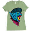 cat punk Ladies Fitted T-Shirt