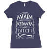 avada kedavra bitch funny hp cool Ladies Fitted T-Shirt