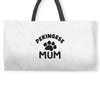 pekingese mum Weekender Totes