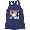 strava made me do it Racerback Tank