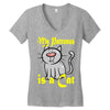 my patronus is a cat Women's V-Neck T-Shirt