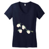 chinese peaches Women's V-Neck T-Shirt