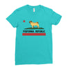 colifornia republic parody pugfornia republic Ladies Fitted T-Shirt