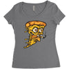 pizza smoking Women's Triblend Scoop T-shirt