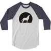 wolf howling at moon 3/4 Sleeve Shirt