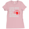 i still mis my ex but my aim is improving Ladies Fitted T-Shirt