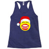 santa laughing smiley Racerback Tank
