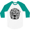ask me about my shar pei 3/4 Sleeve Shirt